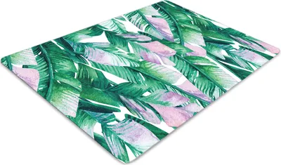 Produktbild von Stuhlunterlage Bürostuhlunterlage 120 cm x 90 cm Bodenmatte Bürostuhlunterlage - Pastellblätter
