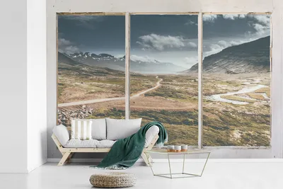 Produktbild von MuchoWow® Fototapete für Wohnzimmer oder Schlafzimmer Wandtapete Vinyl Motivtapete Aussicht - Natur - Weg - 330x220 cm - Fototapeten