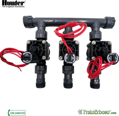 Image de Collecteur à 3 stations avec électrovanne Hunter PGV 24V