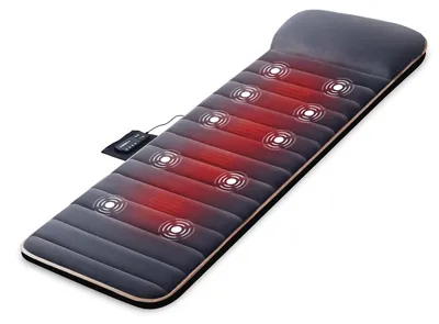 Productafbeelding van Massagemat - Vibratie - 10 motoren - Verwarmingsfunctie - Opvouwbaar - 5 massagemodi