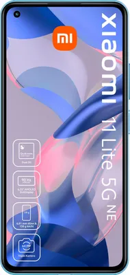 Produktbild von Xiaomi 11 Lite 5G NE 16,6 cm (6.55") Hybride Dual-SIM Android 11 USB Typ-C 8 GB 128 GB 4250 mAh Blau