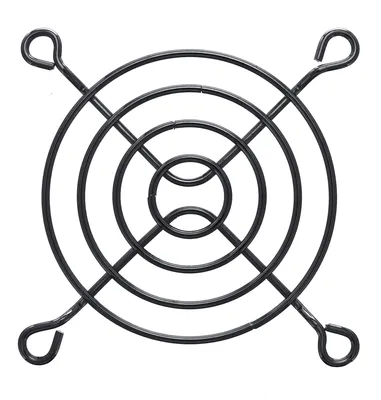 Produktbild von InLine Lüftergitter Metall, schwarz, 60x60mm, Aluminium, Schwarz, 6 cm, 60 mm, 60 mm, 2 mm