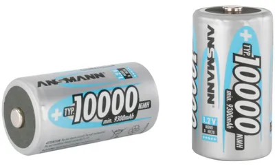 Productafbeelding van Ansmann 5030642, 1x2, Ansmann NiMH-accu, 10000 mAh, Mono D, 9300 mAh. 5030642