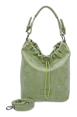 Produktbild von Fritzi aus Preußen Schultertasche Umhängetasche Poppi04 Vintage Hobo Bag Green hellgrün