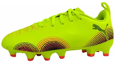 Immagine prodotto di Scarpe da calcio Puma FUTURE 8 PLAY FG/AG per bambini, colore giallo, adatte per sport