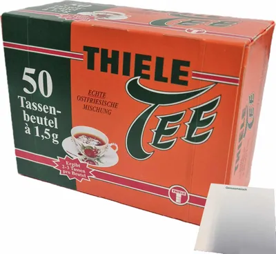 Produktbild von Thiele Tee Tassenbeutel (50x1,5g Packung) + usy Block