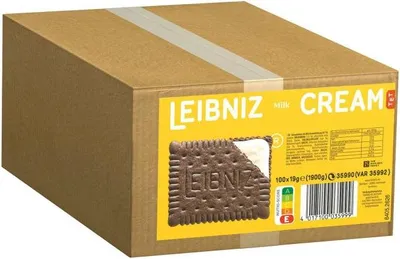 Produktbild von Leibniz Gebäck Cream Milk 1er 35990 100 St./Pack.