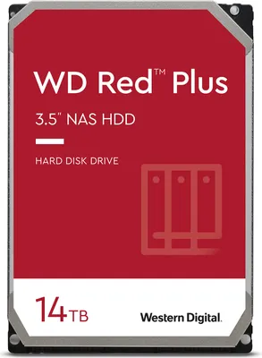 Produktbild von WD Red™ Plus NAS-Festplatte 14 TB, 3.5 Zoll, 7200 U/min, SATA 6 Gbit/s