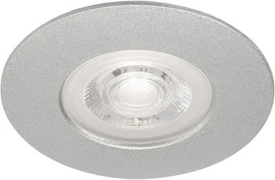Image de Lampe LED encastrée BRILONER LEUCHTEN KULANA, 5 W, 460 lm, IP44, chrome mat, plastique, Ø 9 cm
