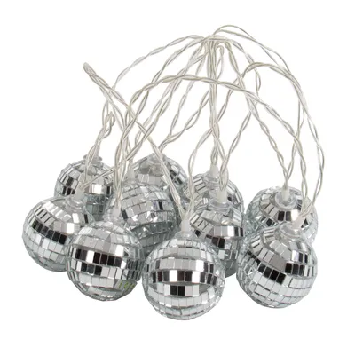Image de Mini boule à facettes Chaîne lumineuse disco Éclairage de fête avec 10 éléments