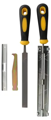 Produktbild von TEXAS 90052298 Schärfset Rundfeile Flachfeile für 3/8 Sägeketten 4,8 mm