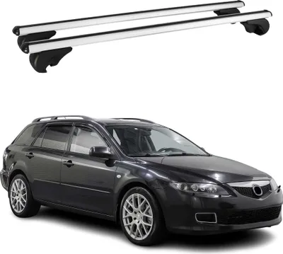 Produktbild von Dachträger Grundtäger für Mazda 6 Kombi 2002-2008 75kg Alu Silber 2 tlg