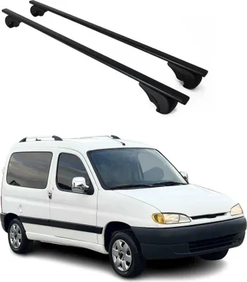 Produktbild von Dachträger Gepäckträger für Peugeot Partner 1997-2003 Metall Schwarz 2x