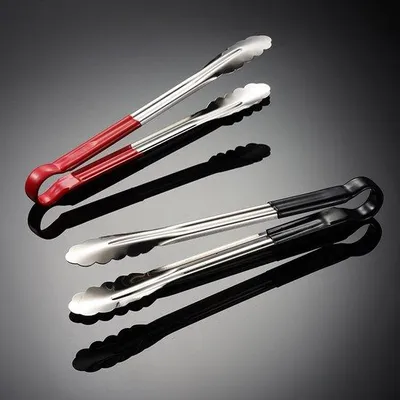 Productafbeelding van Twee stalen serveerkommen, grillkommen, kookkommen, saladekommen, 23,5 x 3,5 cm, zwart, rood.