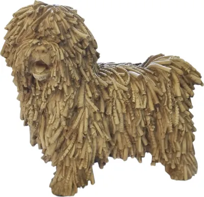 Produktbild von Dekofigur Hund bunt wetterfest für Außenbereich 24x28x15 cm (H x B x L)