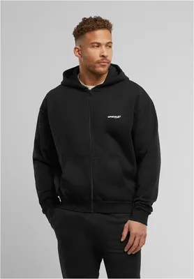 Produktbild von Herren Hoodie Urban Classics Upscale Core EMB Oversize Zip Hoodie, Schwarz - 4XL