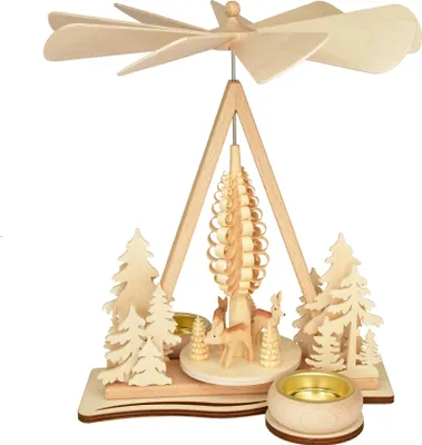 Produktbild von 1-stöckige Dreieckspyramide Rehgruppe (25cm) von RATAGS Holzdesign