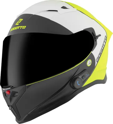 Image de Casque Bluetooth Bogotto H153 BT SPN, noir mat/gelb, S