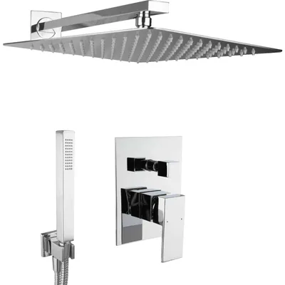 Zdjęcie produktu dla PaulGurkes System prysznicowe podtynkowe 40cm Zestaw z deszczownicą
