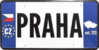 Obrázok produktu pre GiftyCity Kovový nápis Praha
