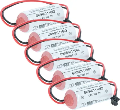 Produktbild von vhbw 5x Batterie Ersatz für Mitusibishi Q6BAT für Steuereinheit (1800 mAh, 3 V, Li-Ion)