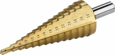 Produktbild von Condor Stufenbohrer 6-37Mm Hss, titanbeschichtet