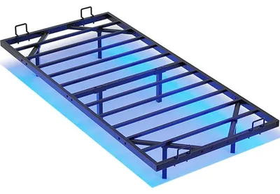 Obrázek produktu pro Rám postele s LED osvětlením DJ504027_1, 90 x 200 cm, černá