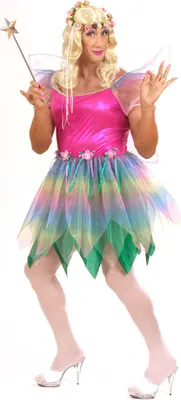 Produktbild von Drag Queen Regenbogen Fee Kostüm