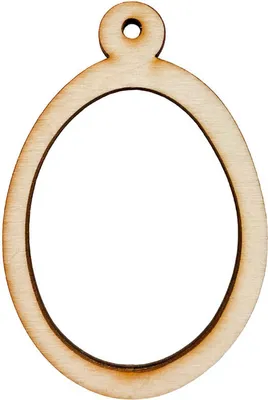 Zdjęcie produktu dla Jajko drewniane zawieszka 7cm - Decor puste