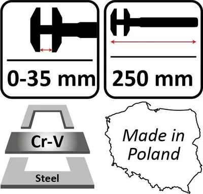 Produktbild von NAJDER Universal-Rollgabelschlüssel Französisch Sehr Langlebig Chrom-Vanadium-Stahl Korrosionsbeständig Schlüsselweite 0-35 mm Länge des Schraubenschlüssels 185 mm