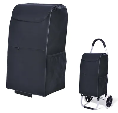 Productafbeelding van Solidchoice - Vouwbare Winkelwagen Tas van Waterdicht Oxford Stof