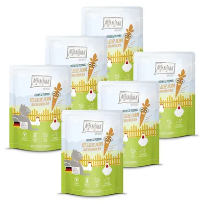 Immagine prodotto di MjAMjAM Cat - Sacchetto Chicks+Friends 6x300g | Pollo e carote