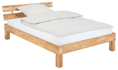 Produktbild von home24 Massivholzbett - Wildeiche Massiv - Geölt