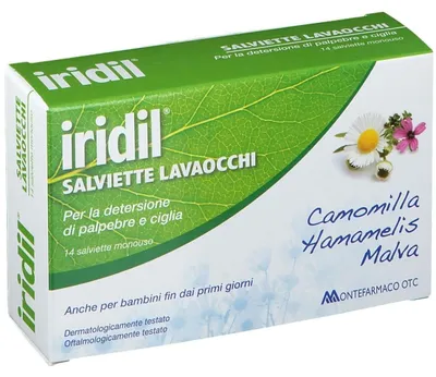 Immagine prodotto di Iridil Lavaocchi 14 Salviette Monouso
