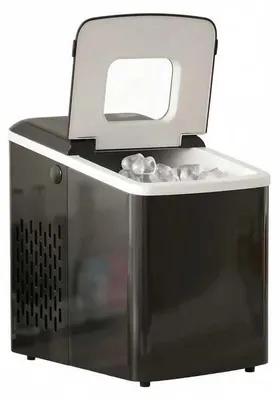 Produktbild von Zimilo Tragbare Eismaschine für Zuhause, 12 kg Eiswürfel in 24 Stunden, Sichtfenster, Selbstreinigung, 1,8 Liter Wassertank, 120 Watt Leistung