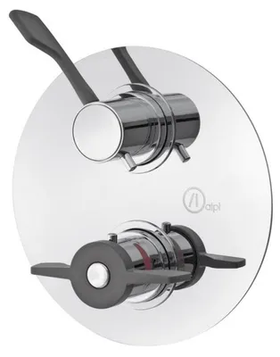 Produktbild von Sapho LEA Unterputz Thermostat-Duscharmatur, Medizinischer Hebel, Chrom