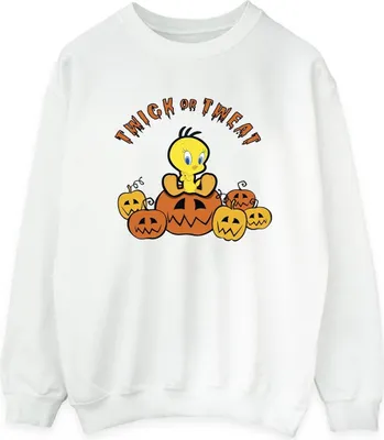 Produktbild von Looney Tunes - "Twick Or Tweat" Sweatshirt für Damen BI24937 (M) (Weiß)