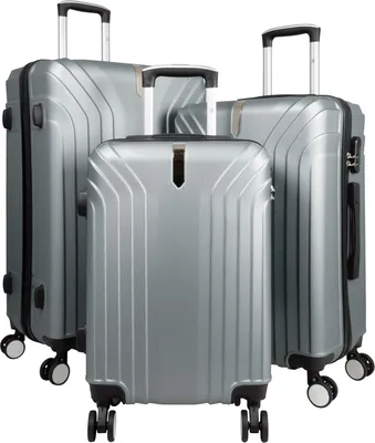 Produktbild von Kofferset Trolleyset 3 teilig Palma24 Hartschale Reisekoffer ABS silber