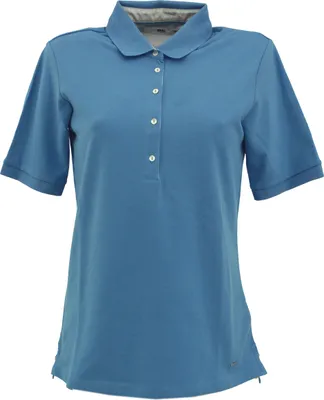 Produktbild von 30930 Brax, Cleo, Damen T-Shirt Poloshirt, Stretchpique, blue, 36