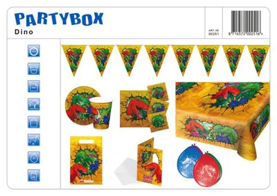Zdjęcie produktu dla Zestaw imprezowy "Dinozaury" - idealny na dziecięce przyjęcie