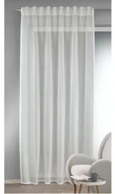 Produktbild von Fertigschal verdeckte Schlaufen "Danilo" - Größe (HxB): 245x140cm Farbe: Weiß