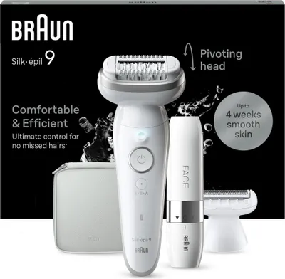 Produktbild von Braun Elektrischer Epilierer Körperpflege Silk épil 9 Sanfte Haarentfernung für Frauen Scherkopf