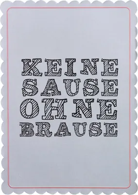 Produktbild von Bunte Mischung Postkarte "Keine Sause ohne Brause"