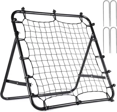 Image de Filet d'entraînement de football pour enfants - Kickback-Aid Goal - Accessoire d'entraînement pour enfants - 65 cm × 65 cm