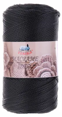 Produktbild von 250g Strickgarn Macrame Ideo Unifarben Makramee Häkelgarn Flechtgarn Knüpfgarn
