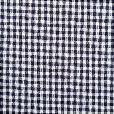 Produktbild von Popeline Meterware Karos marineblau weiß 2,7 mm 144 cm