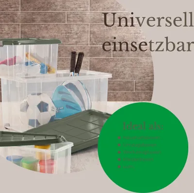 Produktbild von Novaliv 12x Aufbewahrungsboxen mit Deckel 5L transparente Nestbar stapelbare Storage boxes mit Clipverschluss Kunststoff BPA-frei 30 x 19 x 14 cm