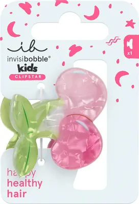 Produktbild von invisibobble Clipstar Cherrylicious Haar-Accessoire für Kinder Rosa Grün Kirschdesign
