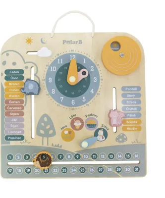 Produktbild von VIGA PolarB Montessori-Holzkalender und -Uhr