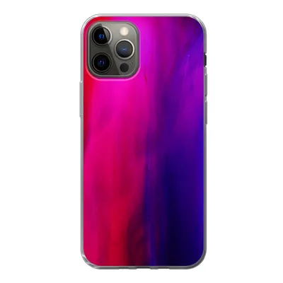 Produktbild von MuchoWow® Handyhülle Schutzhülle Hülle für iPhone 13 Pro Färben - Rosa - Lila - Abstrakt Silikon Softcase Handy Hülle - Handy-Tasche